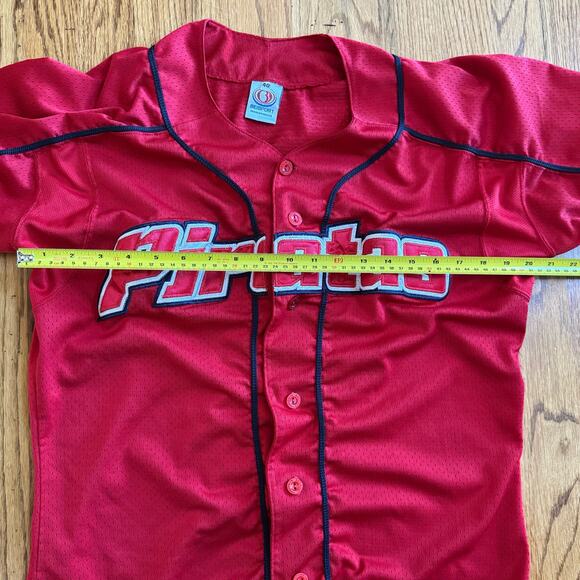 Piratas Jersey Men's 40 Beisport Brand Made in Mexico Red 10 on Back - Picture 5 of 9